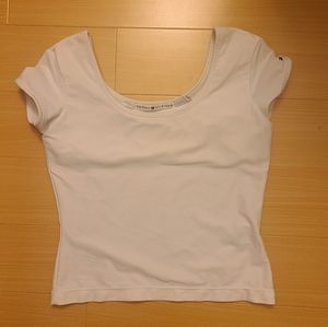 White Tommy Hilfiger top shirt